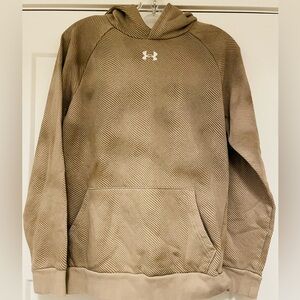 Under Armour Men's Beige Striped Hoodie